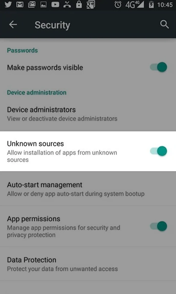 Allow access to download files from unknown sources on your phone.