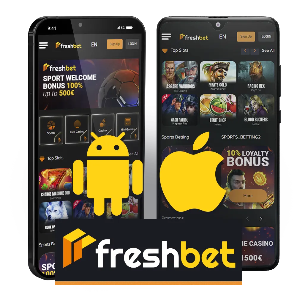 Freshbet is giving an opportunity to access both from Android and iOS operational systems.