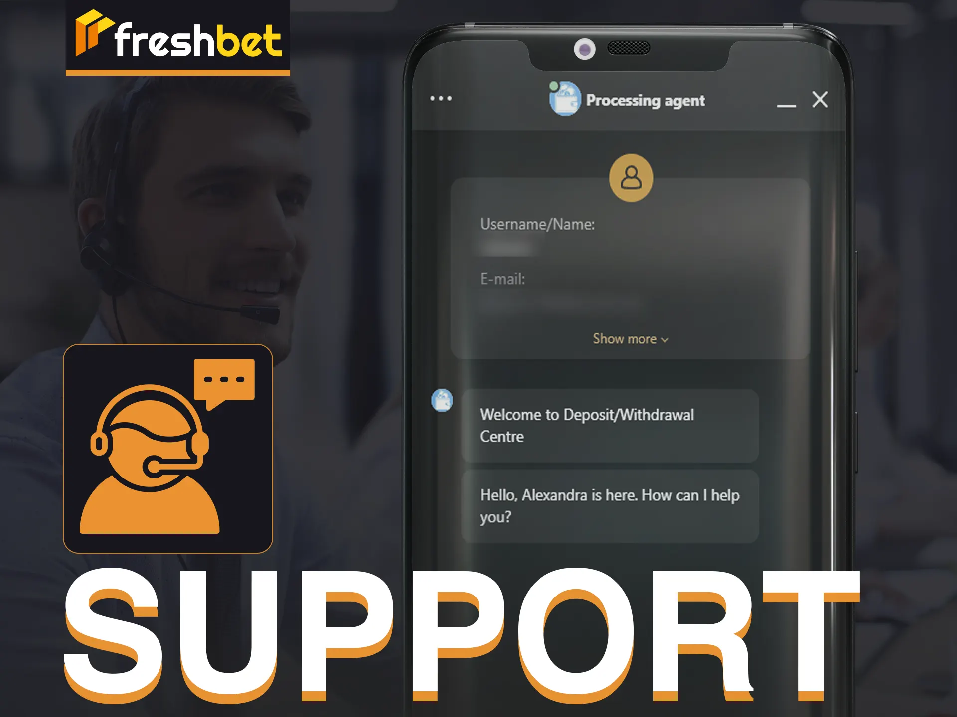 Use support chat to solve any problem you are facing.