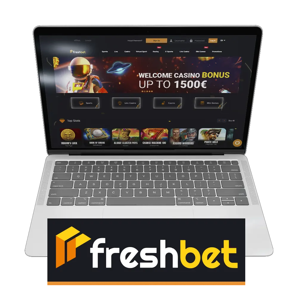 FreshBet Casino Bonus Up to 1,500 AUD