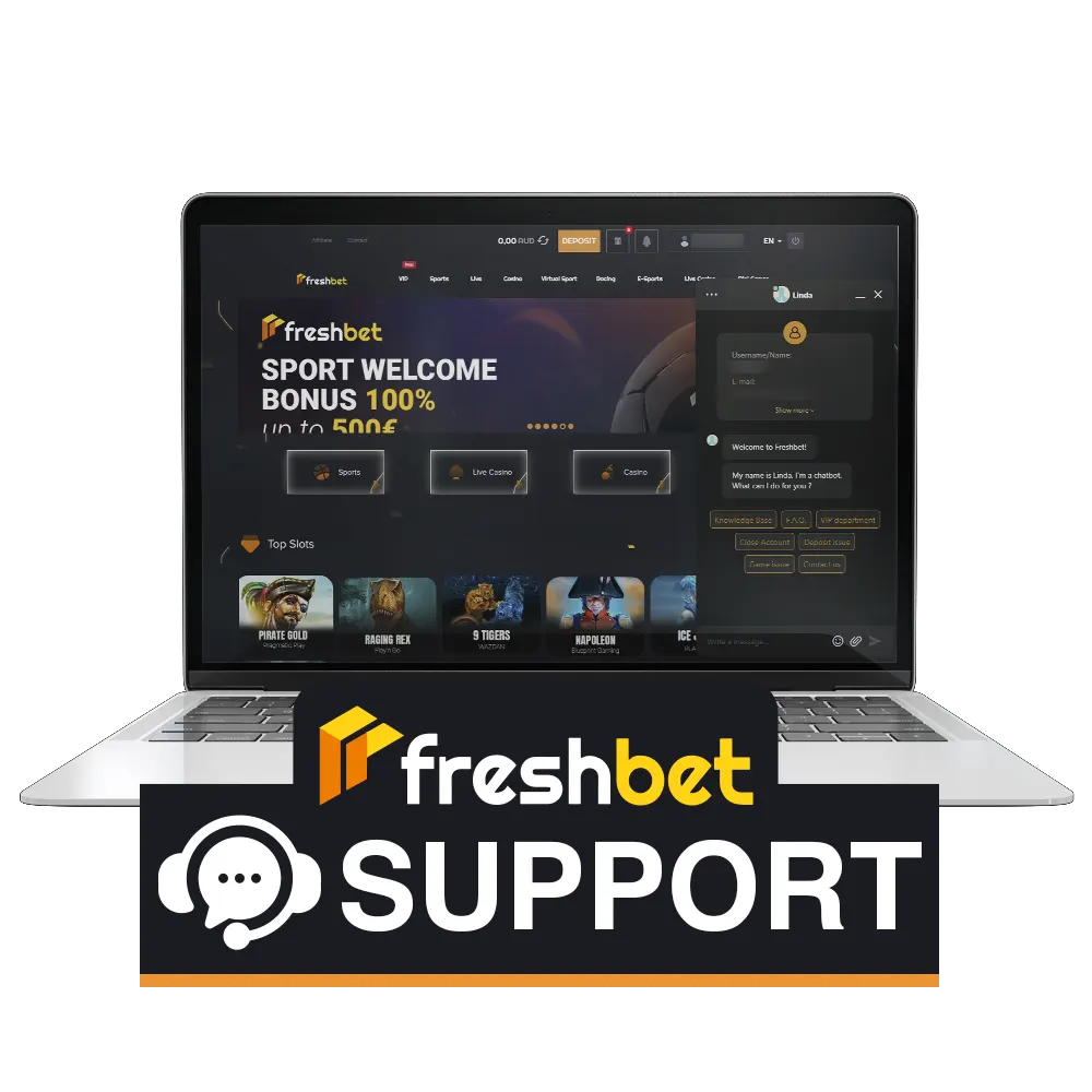 If you need help on FreshBet, check the support page.